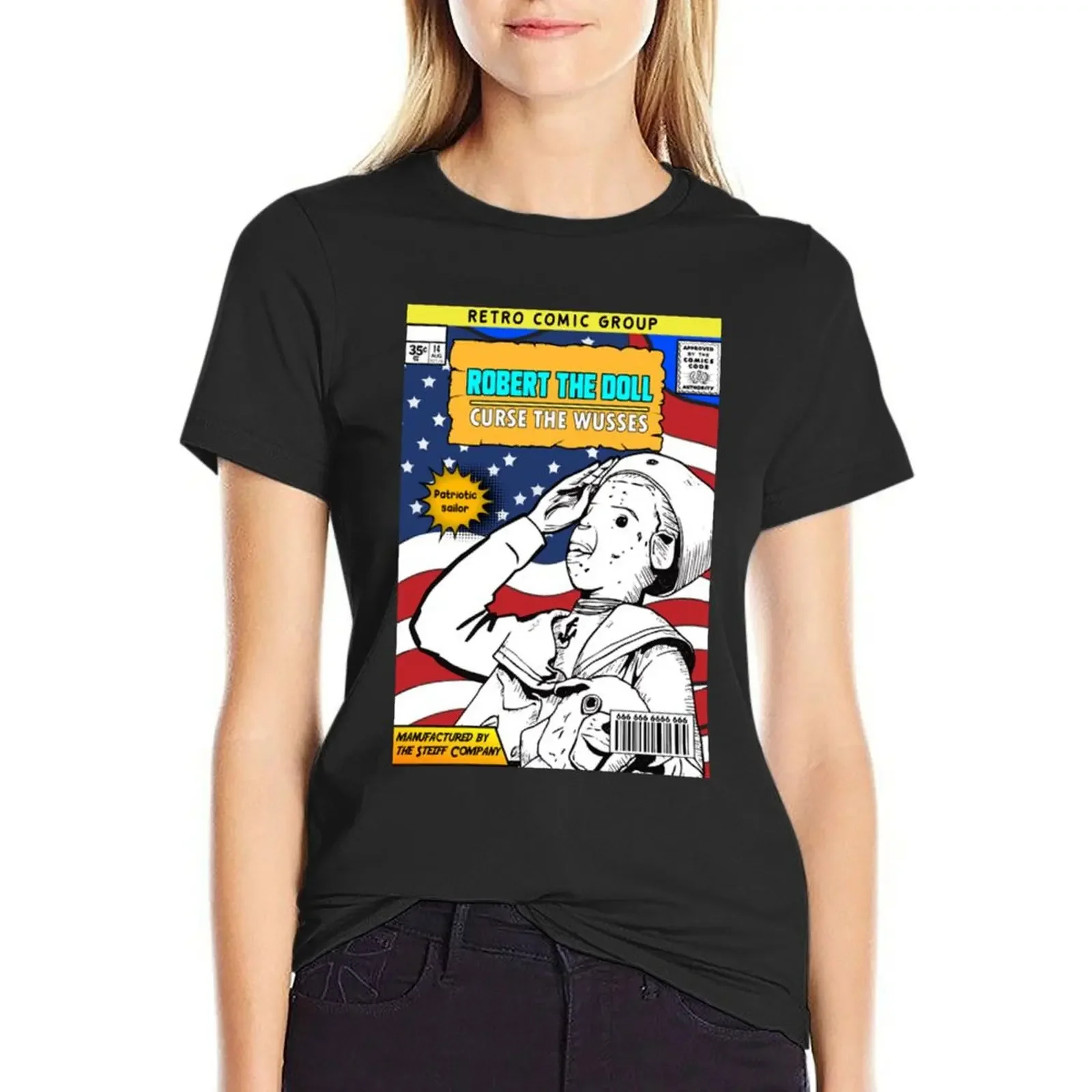 ROBERT THE DOLL VINTAGE T-shirt tees Aesthetic clothing western t-shirt dress for Women
ROBERT THE DOLL VINTAGE T-shirt tees Aesthetic clothing western t-shirt dress for Women