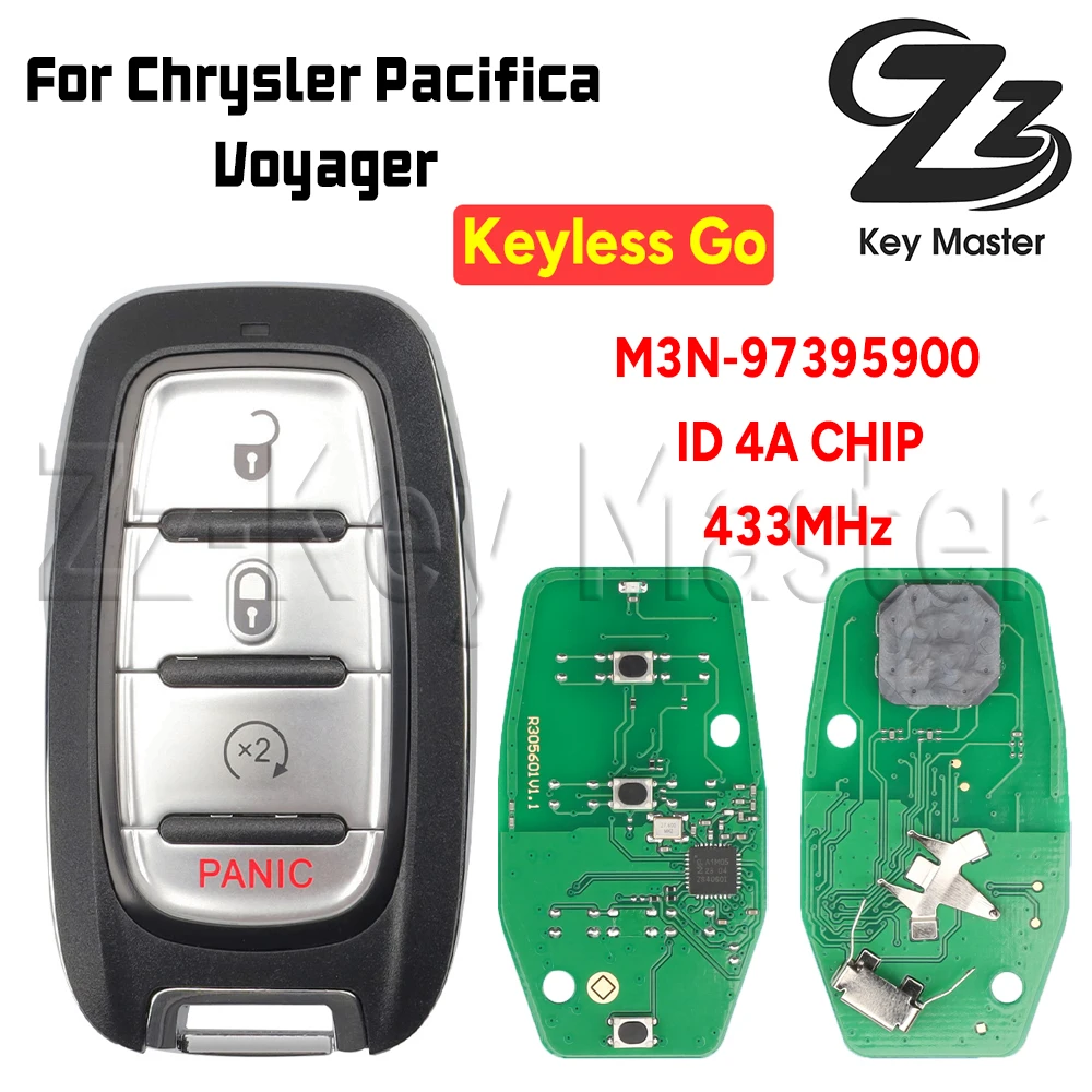 Zz Key Master Smart Card Key M3N- 97395900 Чип 433 МГц 4А для Chrysler Pacifica Voyager 2017-2020, смарт-ключ без ключа
Zz Key Master Smart Card Key M3N- 97395900 Чип 433 МГц 4А для Chrysler Pacifica Voyager 2017-2020, смарт-ключ без ключа