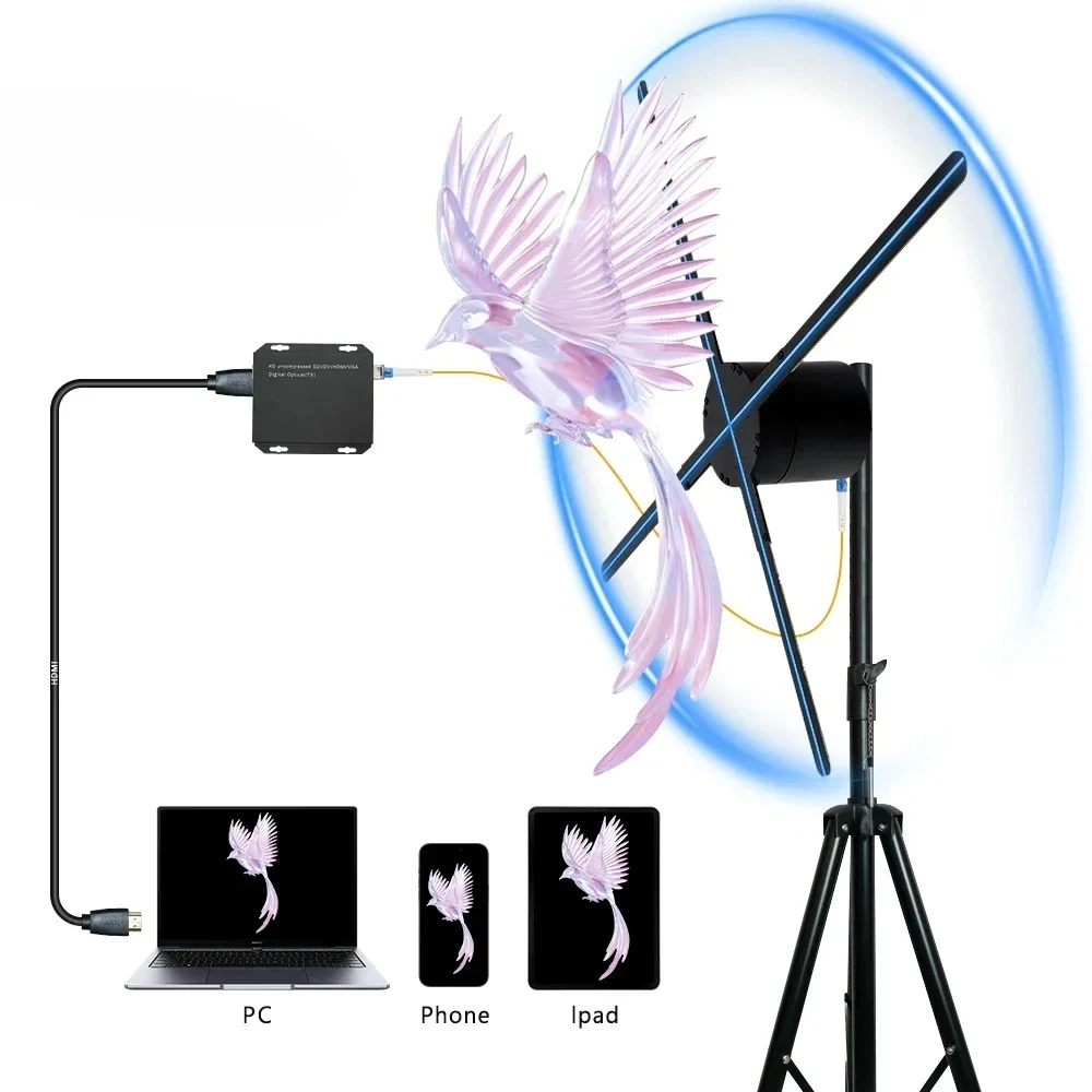 3D Hologram Fan HD Advertisement Equipment COUES 100cm-180cm HDMI Projection Screen Holographic Projector Display Custom
3D Hologram Fan HD Advertisement Equipment COUES 100cm-180cm HDMI Projection Screen Holographic Projector Display Custom