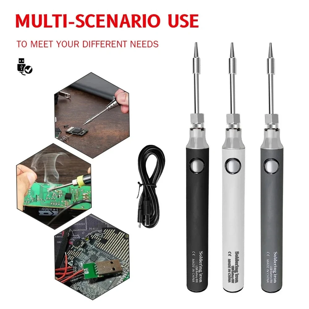 Suitable for repairing hot stamping plastic decal soldering iron, portable USB charging 5V soldering iron tool
Suitable for repairing hot stamping plastic decal soldering iron, portable USB charging 5V soldering iron tool
