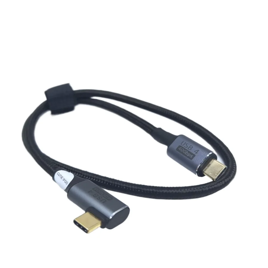 100W USB4.0 Type-C Right Angle 90 Degree Fast Charging Data Cable with 40Gbps 8k 60hz Data for Laptop Tablet Smart Phone
100W USB4.0 Type-C Right Angle 90 Degree Fast Charging Data Cable with 40Gbps 8k 60hz Data for Laptop Tablet Smart Phone