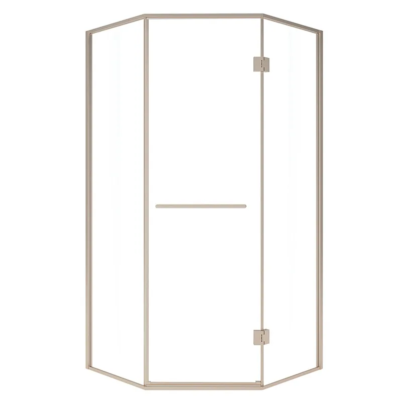 Very narrow frame double glass partition diamond shower room dry and wet separation
Very narrow frame double glass partition diamond shower room dry and wet separation