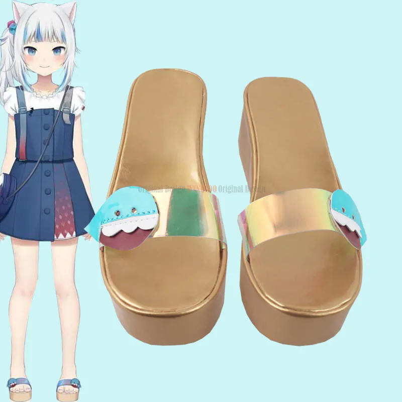 hololive shark girl Gawr Gura Anime Characters Shoe Cosplay Shoes Boots Party Costume Prop
hololive shark girl Gawr Gura Anime Characters Shoe Cosplay Shoes Boots Party Costume Prop