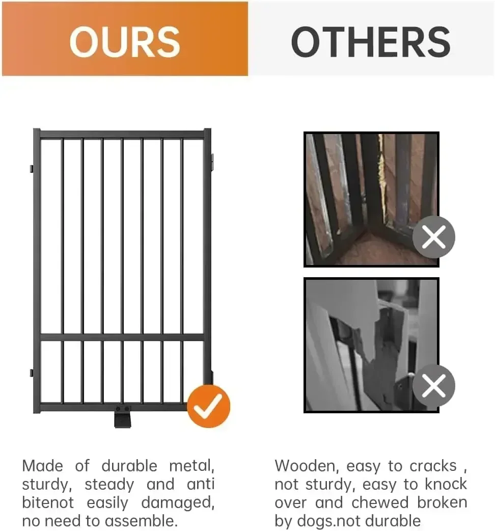 (XMSJ-Hot)Full Metal Freestanding Dog Gate with Door, 32''Height Foldable Pet Dog Fence for Indoor & Outdoor, 8 Panels Extra Wid
(XMSJ-Hot)Full Metal Freestanding Dog Gate with Door, 32''Height Foldable Pet Dog Fence for Indoor & Outdoor, 8 Panels Extra Wid