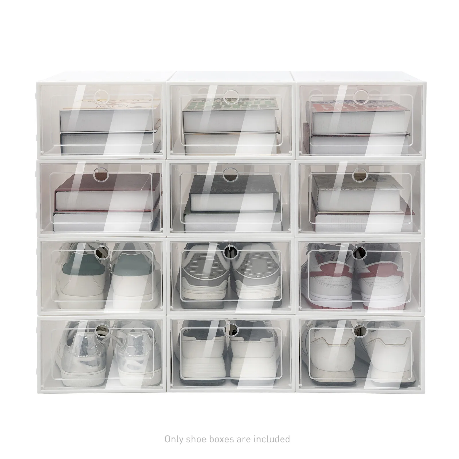 20Pcs Clear Stackable Plastic Shoe Box Transparent Storage Organizer for Home Closet Organization Space Saving Shoe Storage
20Pcs Clear Stackable Plastic Shoe Box Transparent Storage Organizer for Home Closet Organization Space Saving Shoe Storage