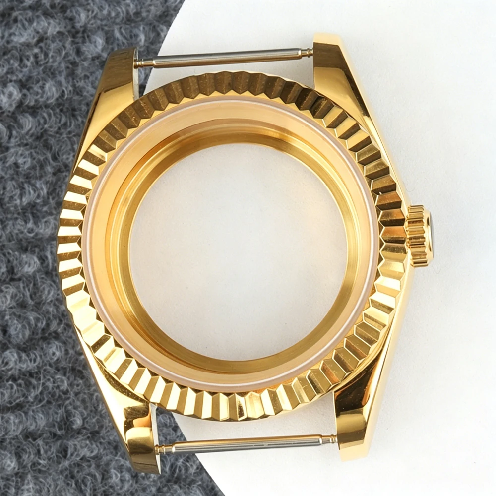 NH35 Case Gold PVD 36/39mm Sapphire glass High Quality Watch Case Fit Seiko NH35 NH36 Movement Stainless Steel Datejust Case
NH35 Case Gold PVD 36/39mm Sapphire glass High Quality Watch Case Fit Seiko NH35 NH36 Movement Stainless Steel Datejust Case