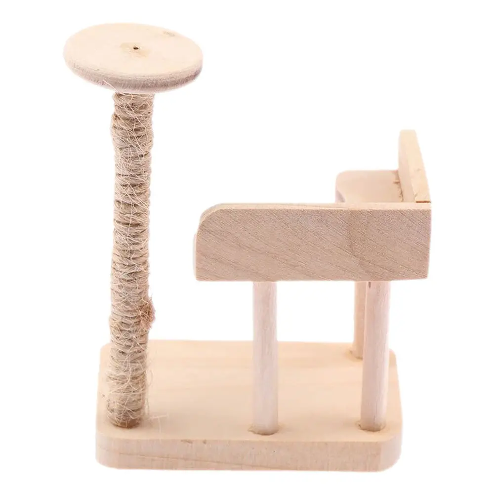 Mini Wooden Cat Climbing Frame Compact Size Safe Healthy Rustic Style Dollhouse Furniture Accessory Mini Cat Tower Ornament
Mini Wooden Cat Climbing Frame Compact Size Safe Healthy Rustic Style Dollhouse Furniture Accessory Mini Cat Tower Ornament