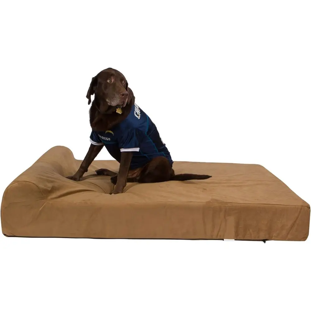 Orthopedic Gel Memory Foam Dog Bed with Bolster - Extra Large Support for Large Dogs, Tan Microsuede, XXXL 60x48x7
Orthopedic Gel Memory Foam Dog Bed with Bolster - Extra Large Support for Large Dogs, Tan Microsuede, XXXL 60x48x7
