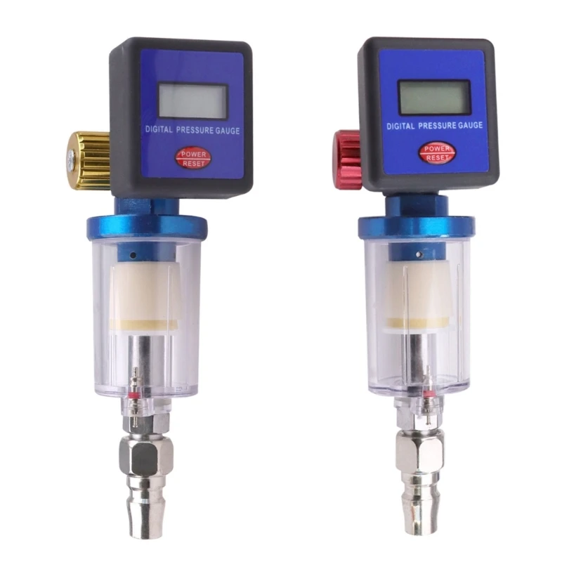 Air Compressor Regulator Control Meter With Digital Gauge & Water/Oil Separator For Painting Tool 1/4in Thread Connection
Air Compressor Regulator Control Meter With Digital Gauge & Water/Oil Separator For Painting Tool 1/4in Thread Connection