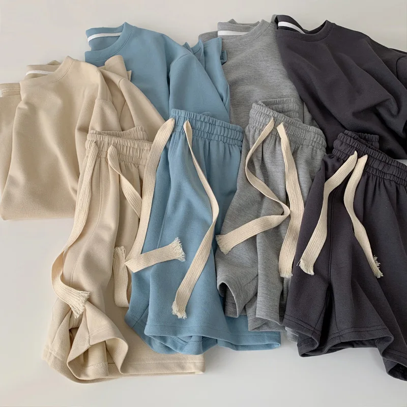 Round Neck Short Sleeved T-shirt Women Pocket Sports Two-piece Set Summer Loose Elastic Casual Solid Color Women Set
Round Neck Short Sleeved T-shirt Women Pocket Sports Two-piece Set Summer Loose Elastic Casual Solid Color Women Set