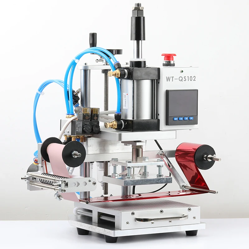 Pneumatic Stamping Hot Stamping Machine Embossing Logo PU Leather Wood Embossing Machine