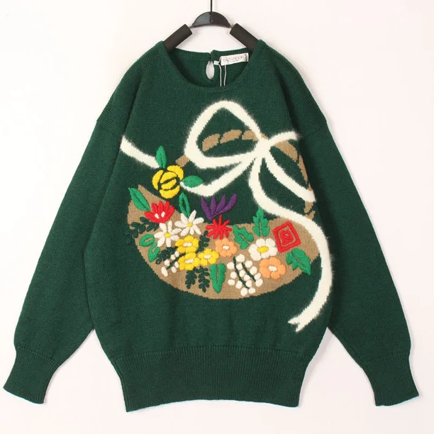 Vintage Sweet Ethnic Style Hooked Wool Sweater Overhead Coat Harajuku Trend Warmth Autumn Winter Women's Knittedwear
Vintage Sweet Ethnic Style Hooked Wool Sweater Overhead Coat Harajuku Trend Warmth Autumn Winter Women's Knittedwear