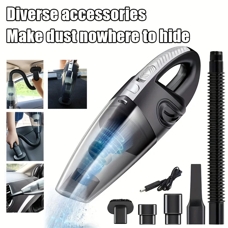 Wireless Car Vacuum Cleaner High Power Quick Charge Portable Handheld Small Vacuum Cleaner Dry Wet Cleaning Vehicle Accessories
Wireless Car Vacuum Cleaner High Power Quick Charge Portable Handheld Small Vacuum Cleaner Dry Wet Cleaning Vehicle Accessories