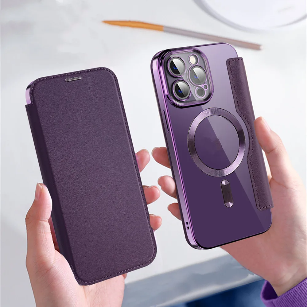 Light Luxury Electroplated Edge Soft TPU Magsafe Flip Case for iPhone 15 Pro Max 11 12 13 Pro 14 Plus RFID Blocking Leather Case
Light Luxury Electroplated Edge Soft TPU Magsafe Flip Case for iPhone 15 Pro Max 11 12 13 Pro 14 Plus RFID Blocking Leather Case