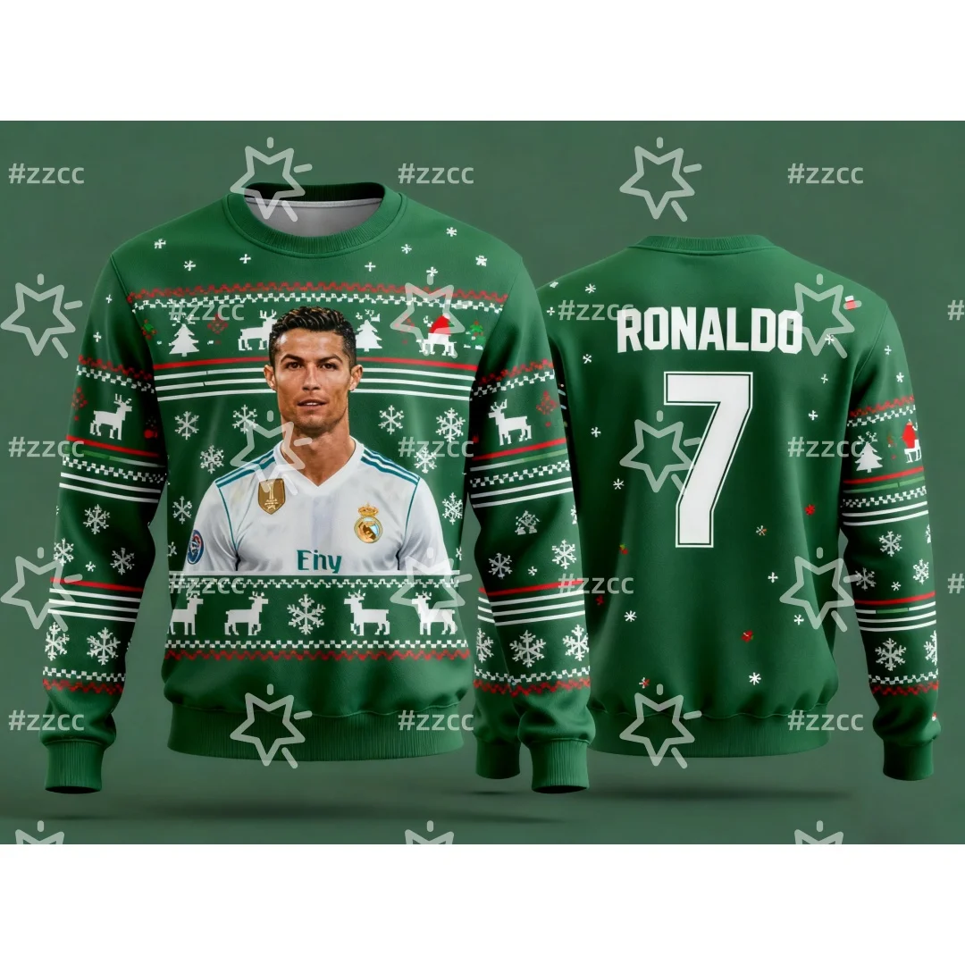 Толстовка с рисунком персонажа Роналду, толстовка в рождественском стиле, футбольная майка, осенние детские толстовки Y2K, мужские и женские толстовки
Толстовка с рисунком персонажа Роналду, толстовка в рождественском стиле, футбольная майка, осенние детские толстовки Y2K, мужские и женские толстовки