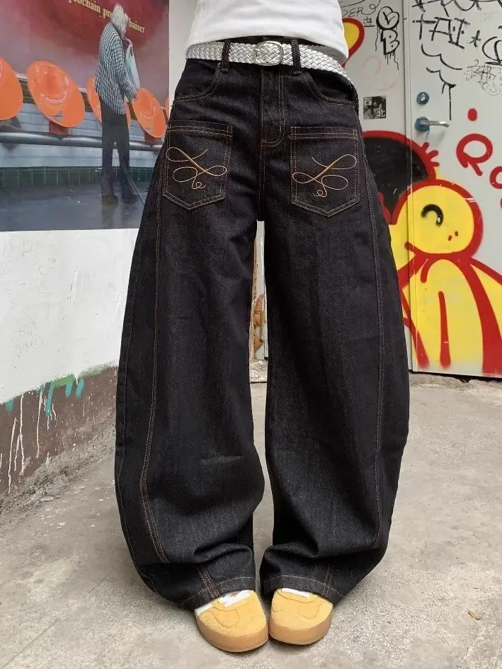 Women Vintage Embroidery Jeans High Waist Hip Hop Straight Pants Streetwear Harajuku Y2K 2025 Autumn Wide Leg Denim Trousers
Women Vintage Embroidery Jeans High Waist Hip Hop Straight Pants Streetwear Harajuku Y2K 2025 Autumn Wide Leg Denim Trousers