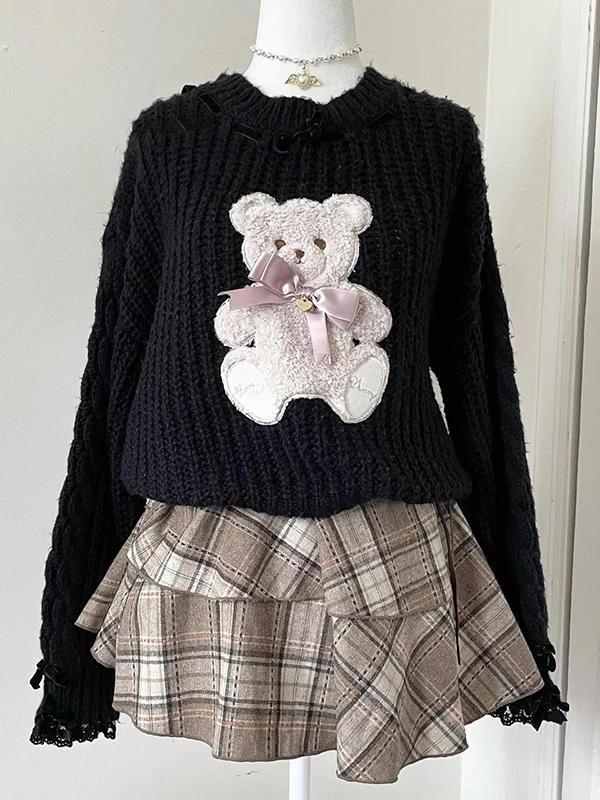 Оригинальный женский свитер Bla Bear, модный винтажный осенне-зимний топ, легкий хлопковый длинный свек, круглый трикотаж Ne
Оригинальный женский свитер Bla Bear, модный винтажный осенне-зимний топ, легкий хлопковый длинный свек, круглый трикотаж Ne