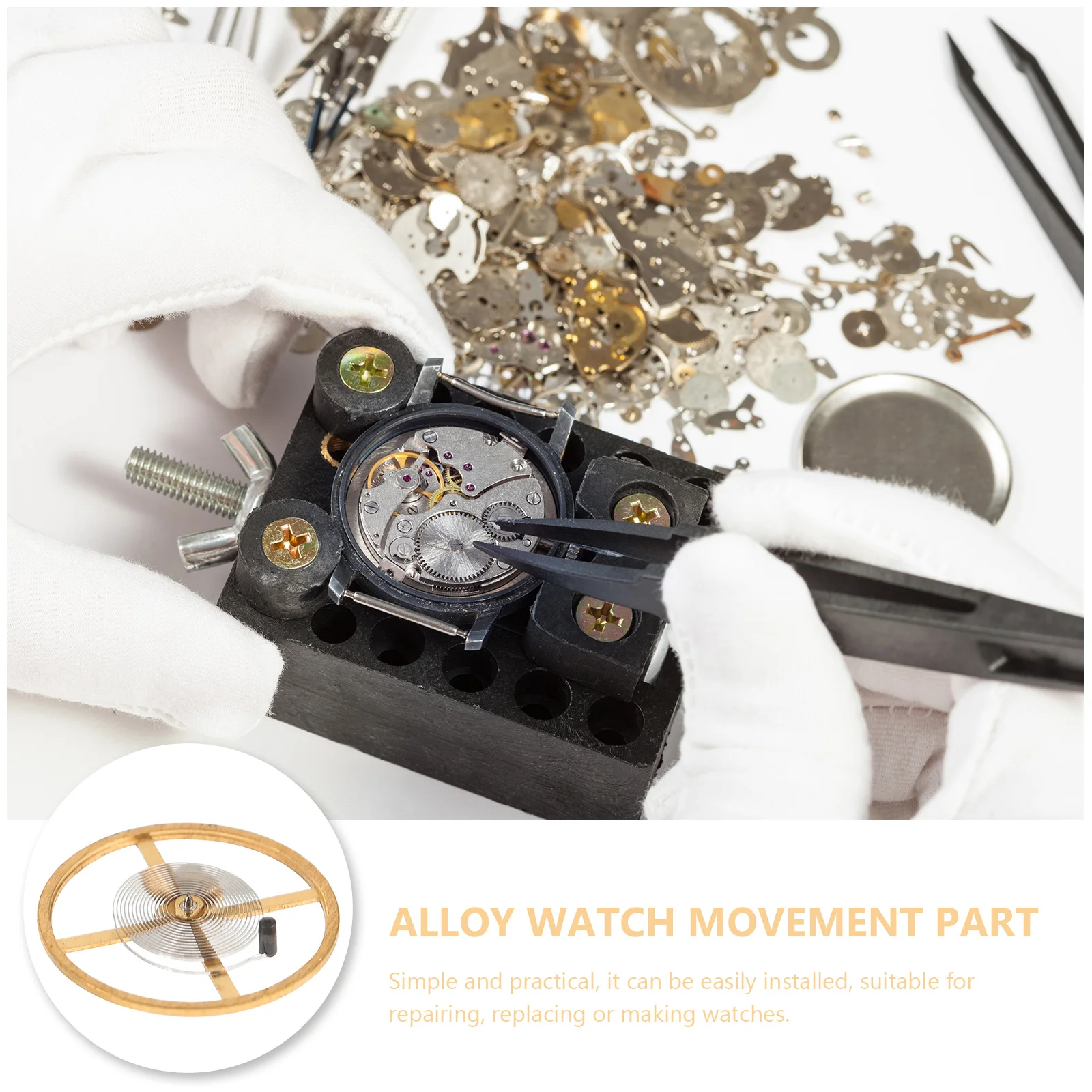 Watch Balance Wheel Alloy Small Replacement Repair Supply Professional Movement Part Wear-Resistant Tool Watch Accessory
Watch Balance Wheel Alloy Small Replacement Repair Supply Professional Movement Part Wear-Resistant Tool Watch Accessory