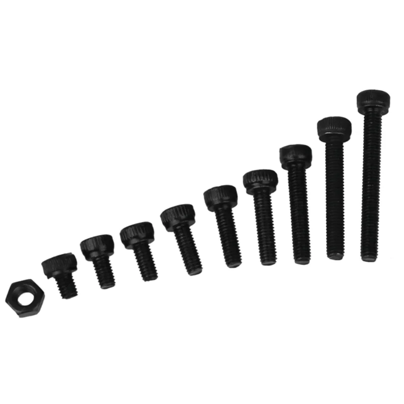 Exquisite-M3 Hex Socket Screw Kit Round Cap Head Screws DIN912 Bolts Nuts Assortment Set Black 12.9 Grade
Exquisite-M3 Hex Socket Screw Kit Round Cap Head Screws DIN912 Bolts Nuts Assortment Set Black 12.9 Grade