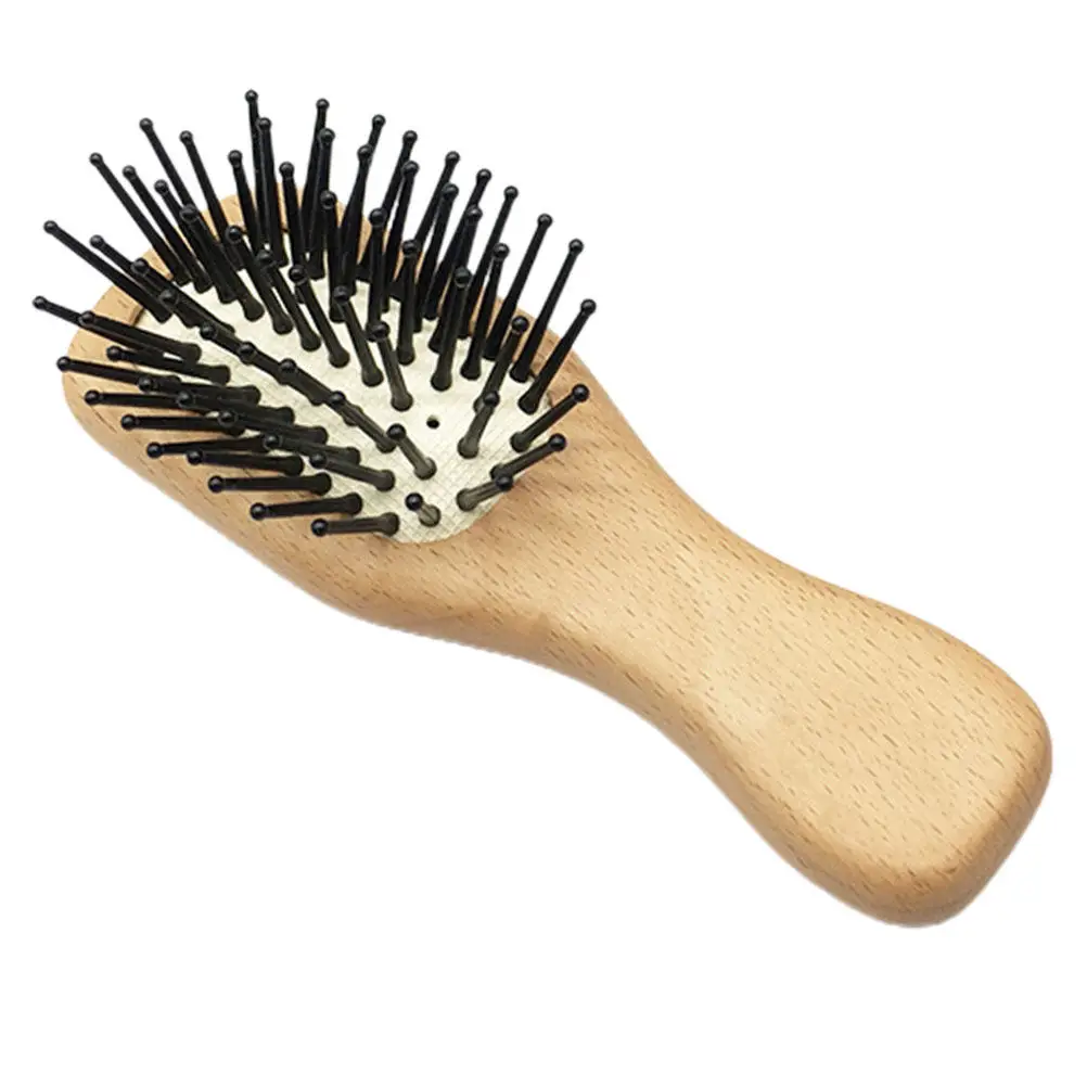 Portable Mini Hair Brush Small Detangler Brush for Thick Curly Hair Wooden Nylon Construction Gentle on Scalp Easy Grip Travel
Portable Mini Hair Brush Small Detangler Brush for Thick Curly Hair Wooden Nylon Construction Gentle on Scalp Easy Grip Travel