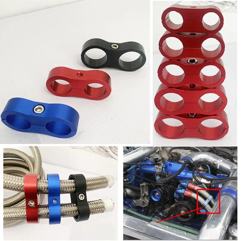 Hose Clamp Seprator Double Hole Tube Clamp Aluminum Fitting Adapter AN4 AN6 AN8 AN10 AN12 Fuel/Water Tube line Divider Universal
Hose Clamp Seprator Double Hole Tube Clamp Aluminum Fitting Adapter AN4 AN6 AN8 AN10 AN12 Fuel/Water Tube line Divider Universal