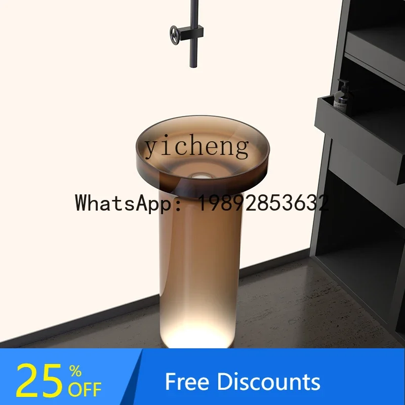 integrated floor-to-ceiling bathroom outdoor courtyard balcony hand wash basin color transparent resin art column basin
integrated floor-to-ceiling bathroom outdoor courtyard balcony hand wash basin color transparent resin art column basin