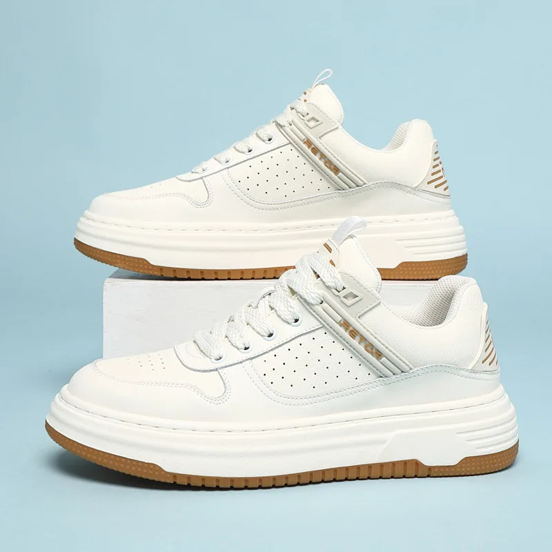 Дизайнерская новая мужская кожаная повседневная обувь. Прохладные белые туфли на плоской подошве. Удобные кроссовки для молодых людей.
Дизайнерская новая мужская кожаная повседневная обувь. Прохладные белые туфли на плоской подошве. Удобные кроссовки для молодых людей.