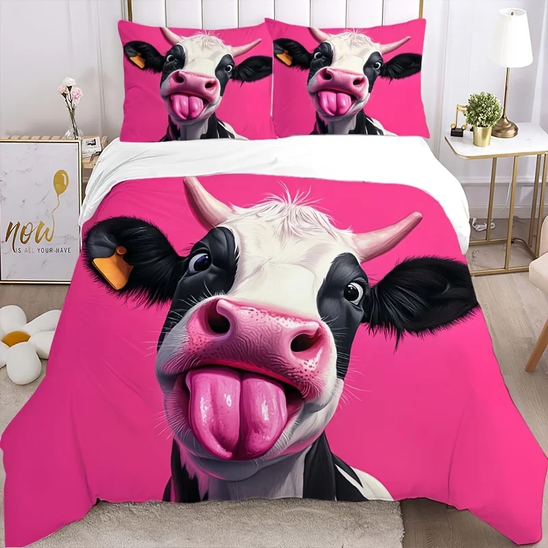 Creative Cute Calf Tongue Pattern Bedding Set Soft and Comfortable, Spiritual Home Decoration Suitable for All Seasons
Creative Cute Calf Tongue Pattern Bedding Set Soft and Comfortable, Spiritual Home Decoration Suitable for All Seasons