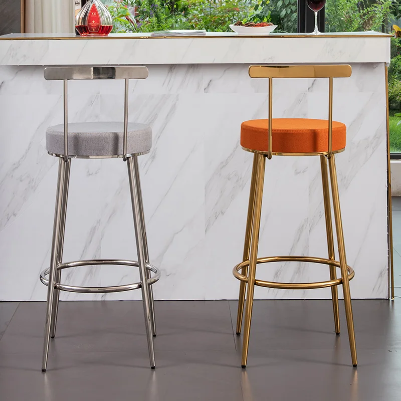 Bar stool with a light luxury feel, high-end Nordic style, modern minimalist design, stainless steel high-leg chair for home use
Bar stool with a light luxury feel, high-end Nordic style, modern minimalist design, stainless steel high-leg chair for home use