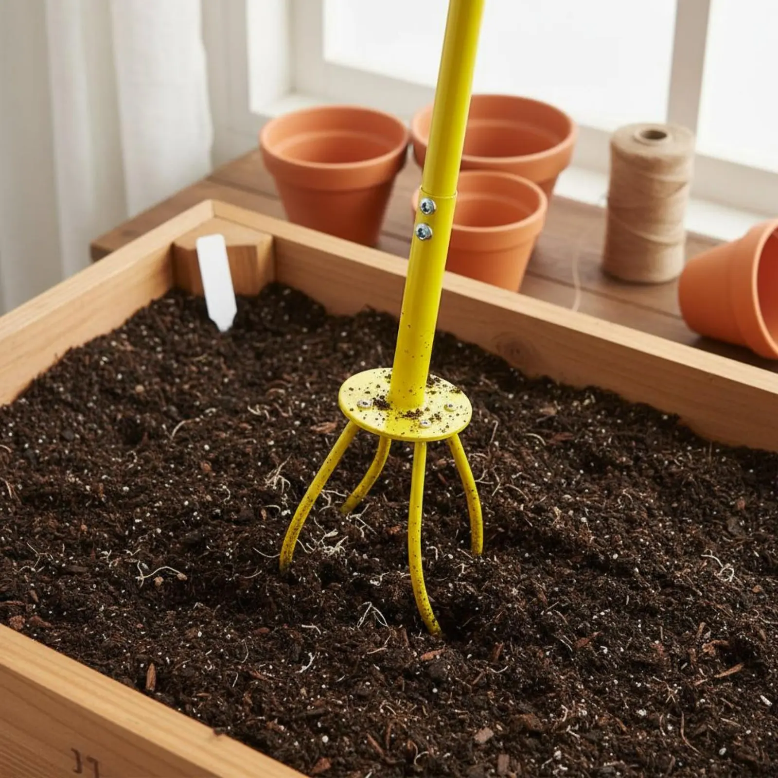 Garden Digger Weeder Sturdy Iron Construction T-Handle Soil Aerator Standing Soil Loosener Adjustable Height for Gardeners, Yard
Garden Digger Weeder Sturdy Iron Construction T-Handle Soil Aerator Standing Soil Loosener Adjustable Height for Gardeners, Yard