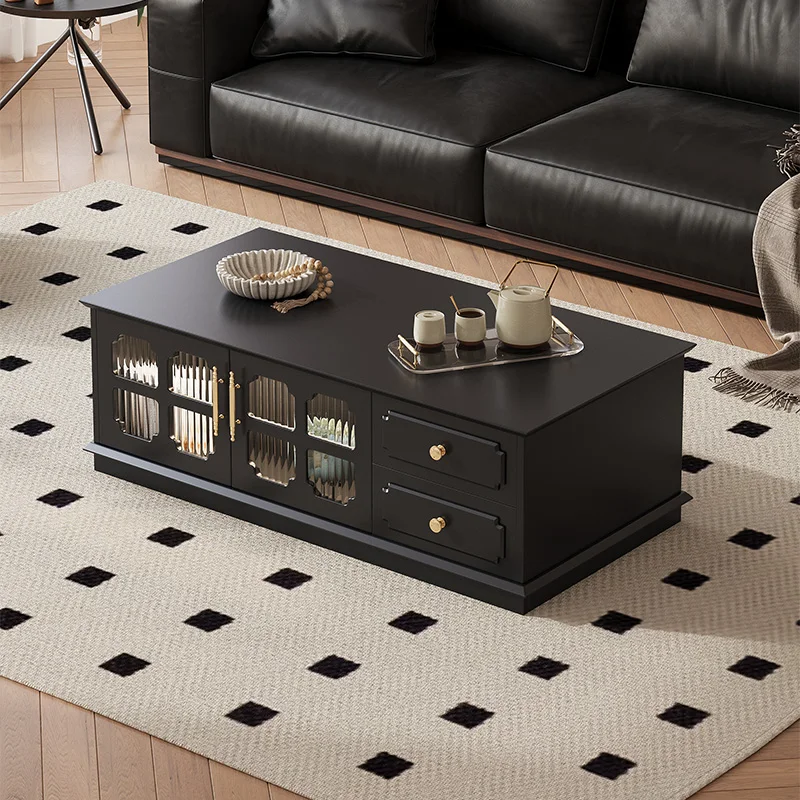 American coffee table living room 2025 new rectangular household medieval small apartment floor black tea table tea table small
American coffee table living room 2025 new rectangular household medieval small apartment floor black tea table tea table small