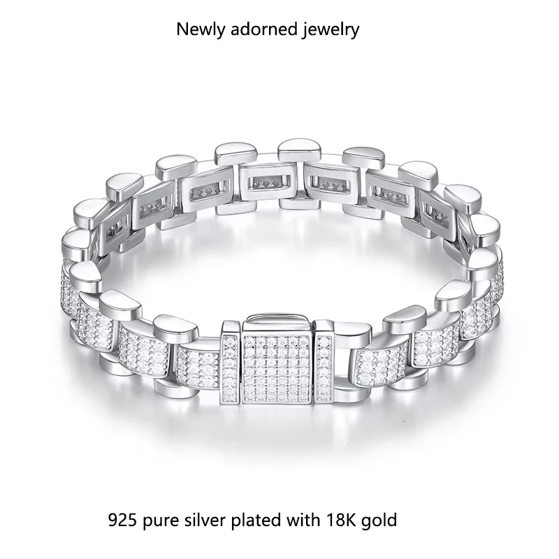 S925 sterling silvermoissanite 10mm Cuban hip-hop bracelet for men and women, European and American fashion bracelet, holiday
S925 sterling silvermoissanite 10mm Cuban hip-hop bracelet for men and women, European and American fashion bracelet, holiday