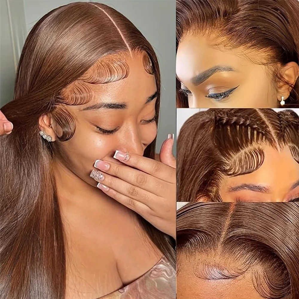 26-дюймовый шоколадно-коричневый парик из натуральных волос с кружевной передней частью 13x4, 4 класса # Прямые парики из натуральных волос с кружевной передней частью и детским волосом для женщин
26-дюймовый шоколадно-коричневый парик из натуральных волос с кружевной передней частью 13x4, 4 класса # Прямые парики из натуральных волос с кружевной передней частью и детским волосом для женщин