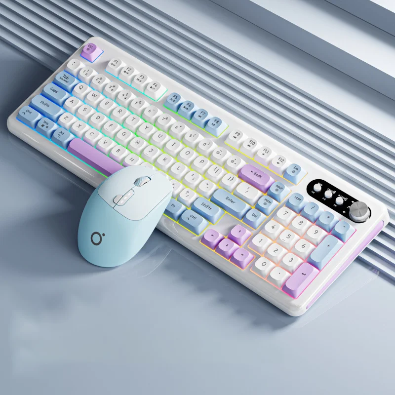 2.4G/Bluetooth/Wired 3Mode Wireless Keyboard RGB Lighting Effects Rechargeable Long Battery Life Gaming Keyboard Mechanical feel
2.4G/Bluetooth/Wired 3Mode Wireless Keyboard RGB Lighting Effects Rechargeable Long Battery Life Gaming Keyboard Mechanical feel