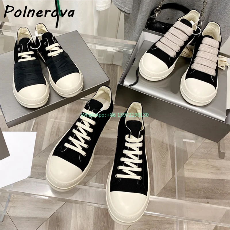 Round Toe Thick Soled Pumps Leisure Lace Up Flat with Black White Shoes Low Top Shallow Shoes High Quality Concise Couple Shoes
Round Toe Thick Soled Pumps Leisure Lace Up Flat with Black White Shoes Low Top Shallow Shoes High Quality Concise Couple Shoes
