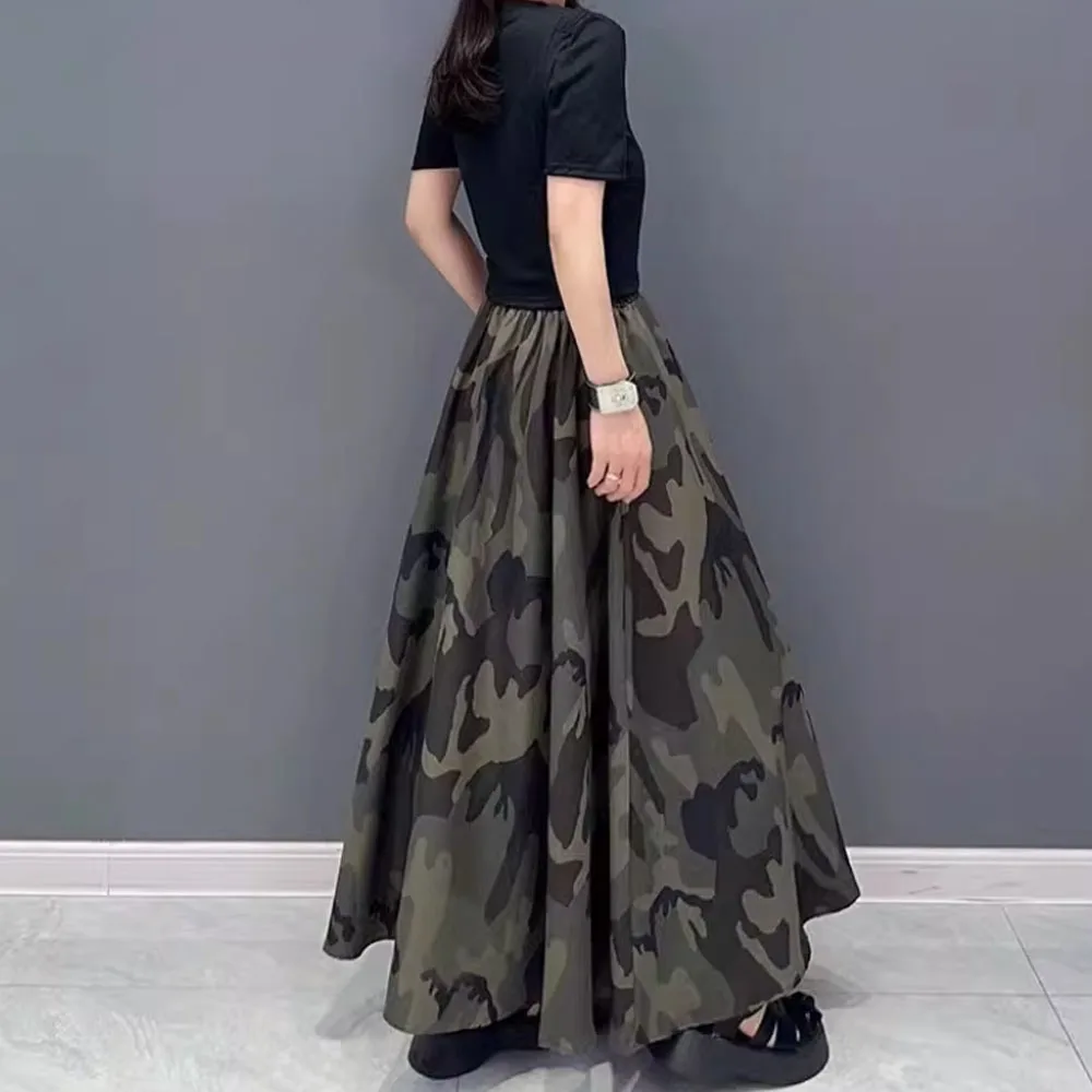 Cool Military Camo Long Skirt Camouflage Pattern Cute Boho Summer Aesthetic Casual Clothing High Waist Chiffon Oversize Bottoms
Cool Military Camo Long Skirt Camouflage Pattern Cute Boho Summer Aesthetic Casual Clothing High Waist Chiffon Oversize Bottoms