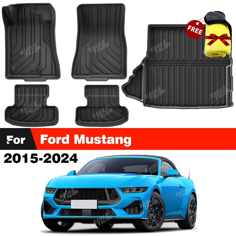 For Ford Mustang 2015-2024 2023 2022 2021 2020 All-Weather TPE Floor Mat Trunk Mat Carpet Cover Automotive Interior Accessories
For Ford Mustang 2015-2024 2023 2022 2021 2020 All-Weather TPE Floor Mat Trunk Mat Carpet Cover Automotive Interior Accessories
