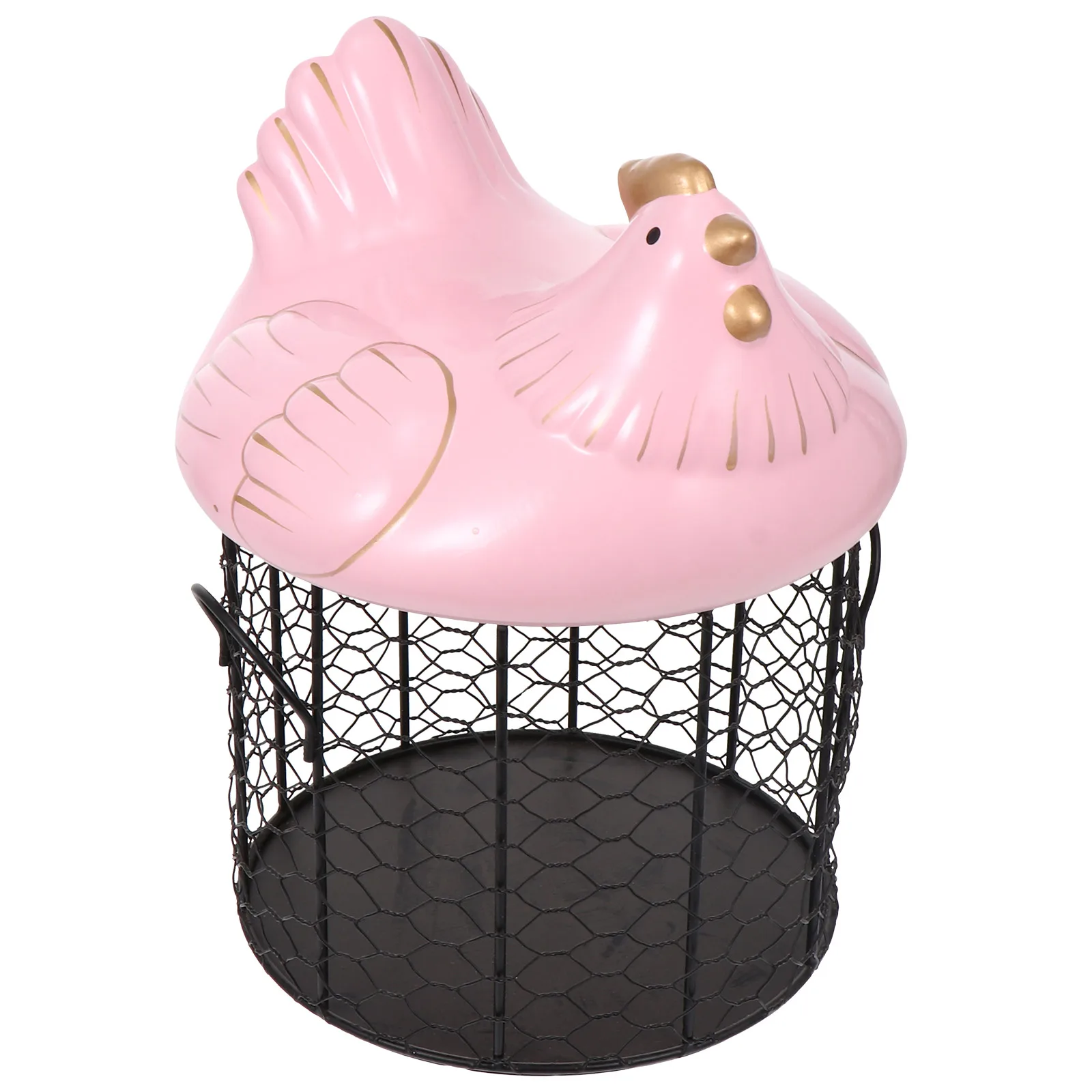 Egg Storage Basket Ceramic Covered Kitchen Accessory Reusable Rustic Decor Snack Container Iron Wire Southeast Asian
Egg Storage Basket Ceramic Covered Kitchen Accessory Reusable Rustic Decor Snack Container Iron Wire Southeast Asian