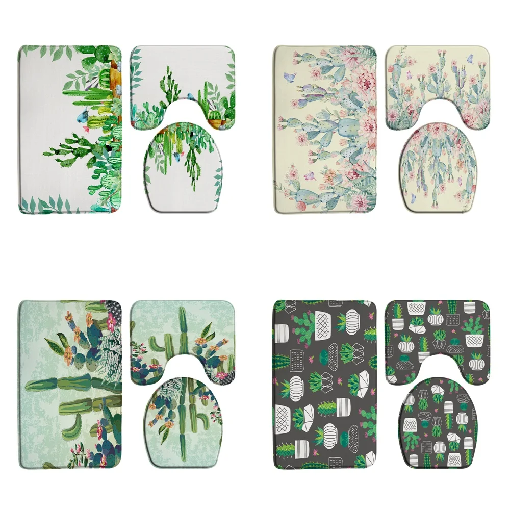 Tropical Cactus Flower Blossom Bathroom Rug Set Succulent Pink Floral Bath Mat Flannel Non Slip U-Shaped Carpet Toilet Lid Cover
Tropical Cactus Flower Blossom Bathroom Rug Set Succulent Pink Floral Bath Mat Flannel Non Slip U-Shaped Carpet Toilet Lid Cover