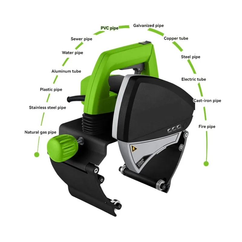 ZD220 Portable Pipe Cutter for Plastic Regular Saw Blade, Stainless Steel Iron Galvanized Tube Cutting Blade 220V 3200R/Min
ZD220 Portable Pipe Cutter for Plastic Regular Saw Blade, Stainless Steel Iron Galvanized Tube Cutting Blade 220V 3200R/Min