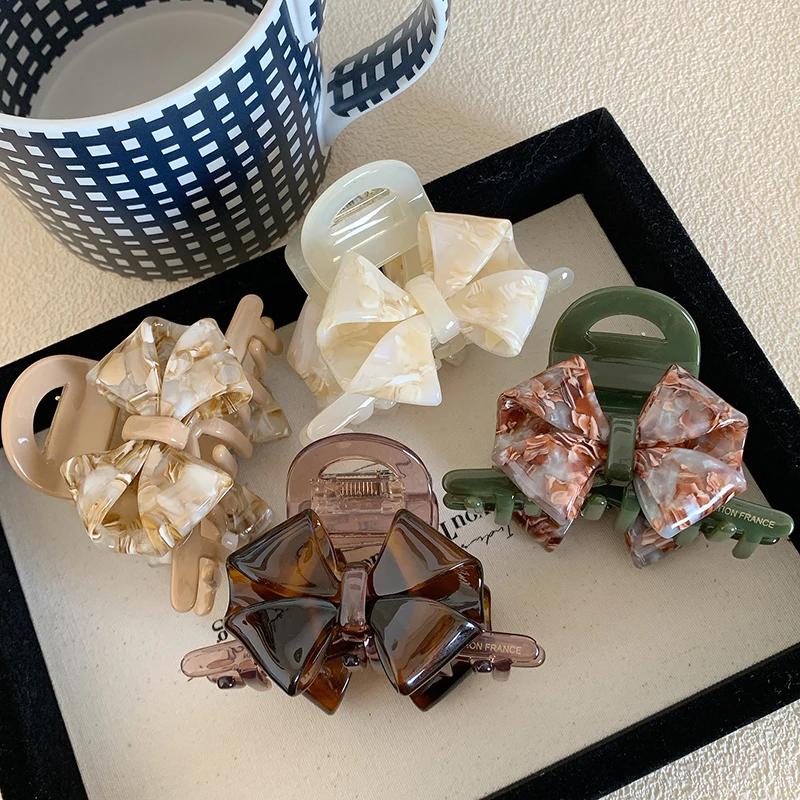Acetate Bow Crab Hair Clip For Women Trendy Claw Clips Popular Hair Accessories Girls Hairpin Party Jewelry Headwear 
Acetate Bow Crab Hair Clip For Women Trendy Claw Clips Popular Hair Accessories Girls Hairpin Party Jewelry Headwear