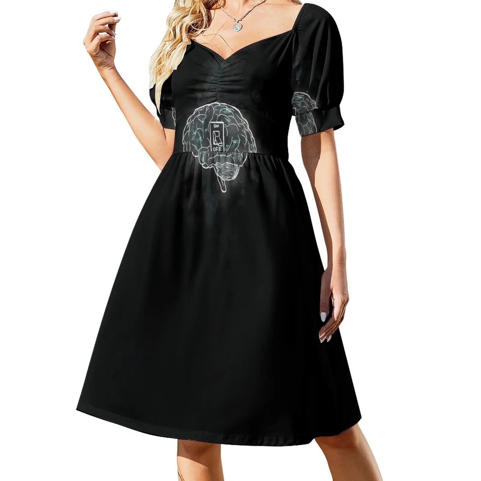 Brain OFF Short-Sleeved Dress ladies dresses for women 2025 women's summer clothing 2025 Dress
Brain OFF Short-Sleeved Dress ladies dresses for women 2025 women's summer clothing 2025 Dress