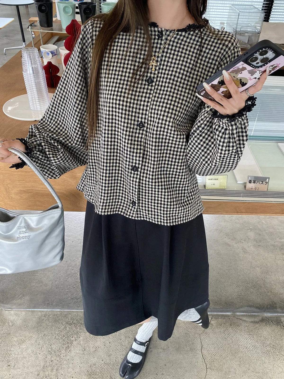 Romantic Retro Floral Lace Patchwork Plaid Cotton Linen Long Sve Doll irt Women's Spring Summer Top Age Reduction
Romantic Retro Floral Lace Patchwork Plaid Cotton Linen Long Sve Doll irt Women's Spring Summer Top Age Reduction