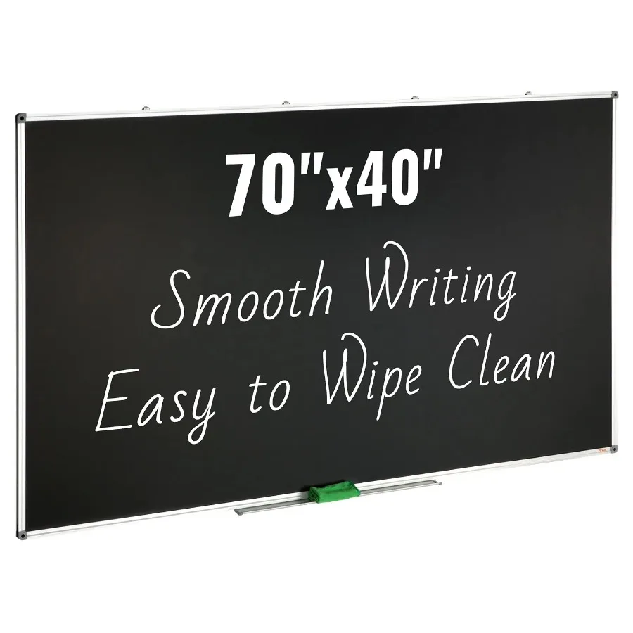 Black Board 70 x 40 inch Large Chalkboard with Aluminum Frame Black Boards Dry Erase Includes 1 Magnetic Erase and 3 Dry Erase
Black Board 70 x 40 inch Large Chalkboard with Aluminum Frame Black Boards Dry Erase Includes 1 Magnetic Erase and 3 Dry Erase
