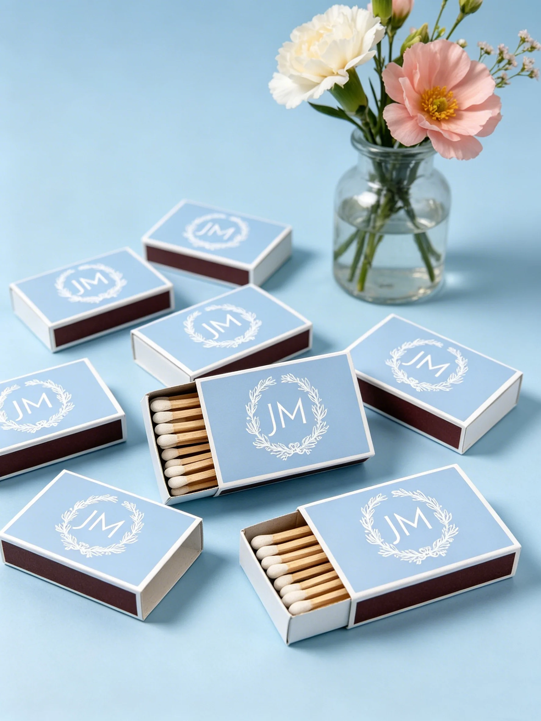 Monogram Wreath Personalized Wedding Matchboxes Bulk Wedding Celebration Party Favor Matches
Monogram Wreath Personalized Wedding Matchboxes Bulk Wedding Celebration Party Favor Matches