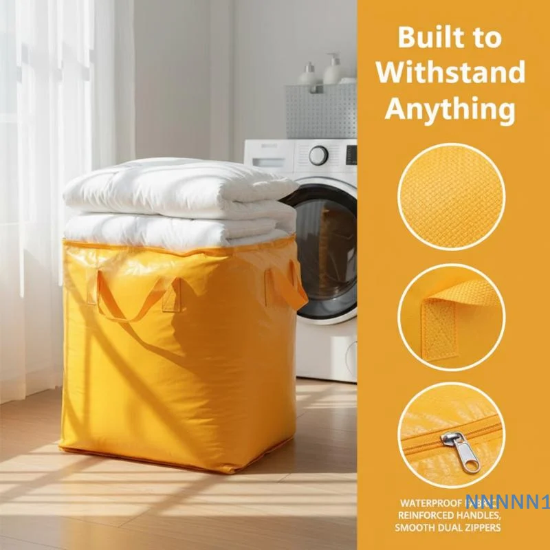 100L Waterproof Clothes Organizer Bag Large Moving Packaging Storage Sack Woven for Household Dorm Closet
100L Waterproof Clothes Organizer Bag Large Moving Packaging Storage Sack Woven for Household Dorm Closet