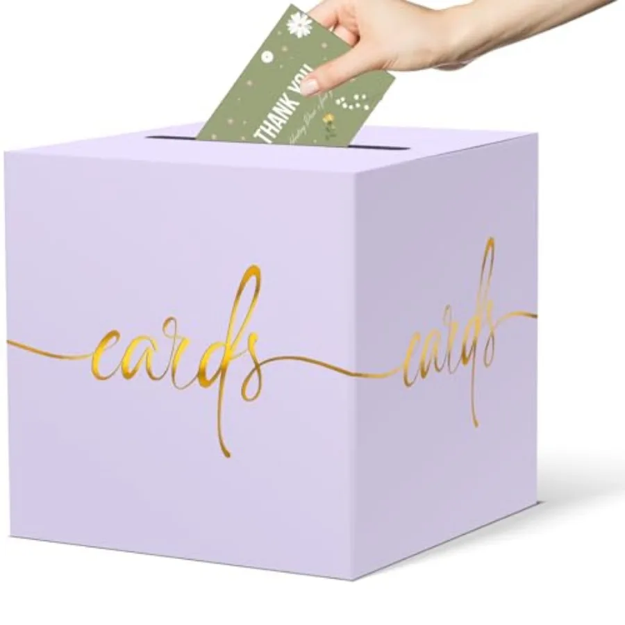 Design, Paperboard 8.7" Card Box for Birthday Wedding Party Graduation Retirement Anniversary Valentine's Day and Baby Showers,
Design, Paperboard 8.7" Card Box for Birthday Wedding Party Graduation Retirement Anniversary Valentine's Day and Baby Showers,