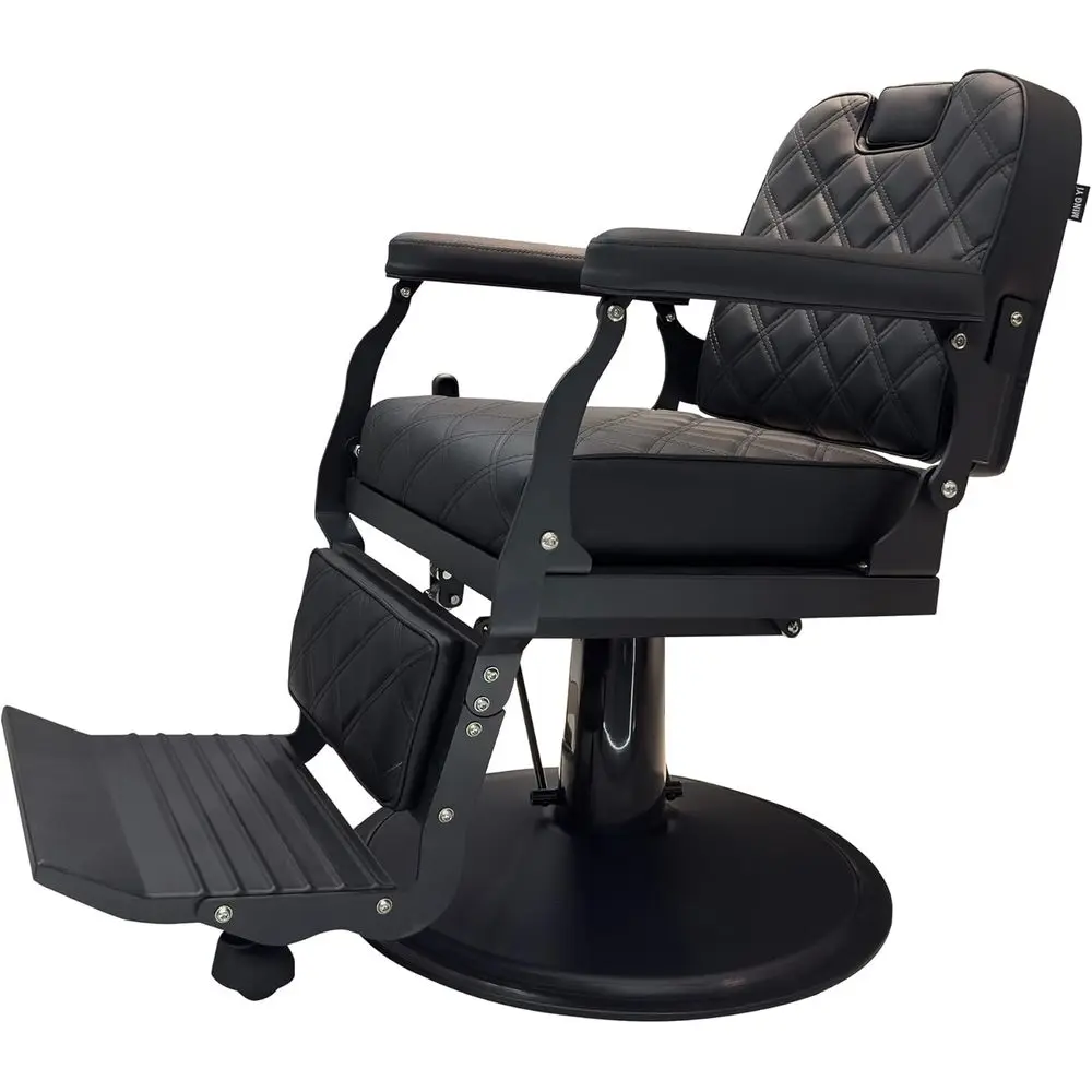 Heavy-Duty Reclining Barber Chair with Square Backrest, Hydraulic Pump, Adjustable Rest, and Footrest – Black
Heavy-Duty Reclining Barber Chair with Square Backrest, Hydraulic Pump, Adjustable Rest, and Footrest – Black