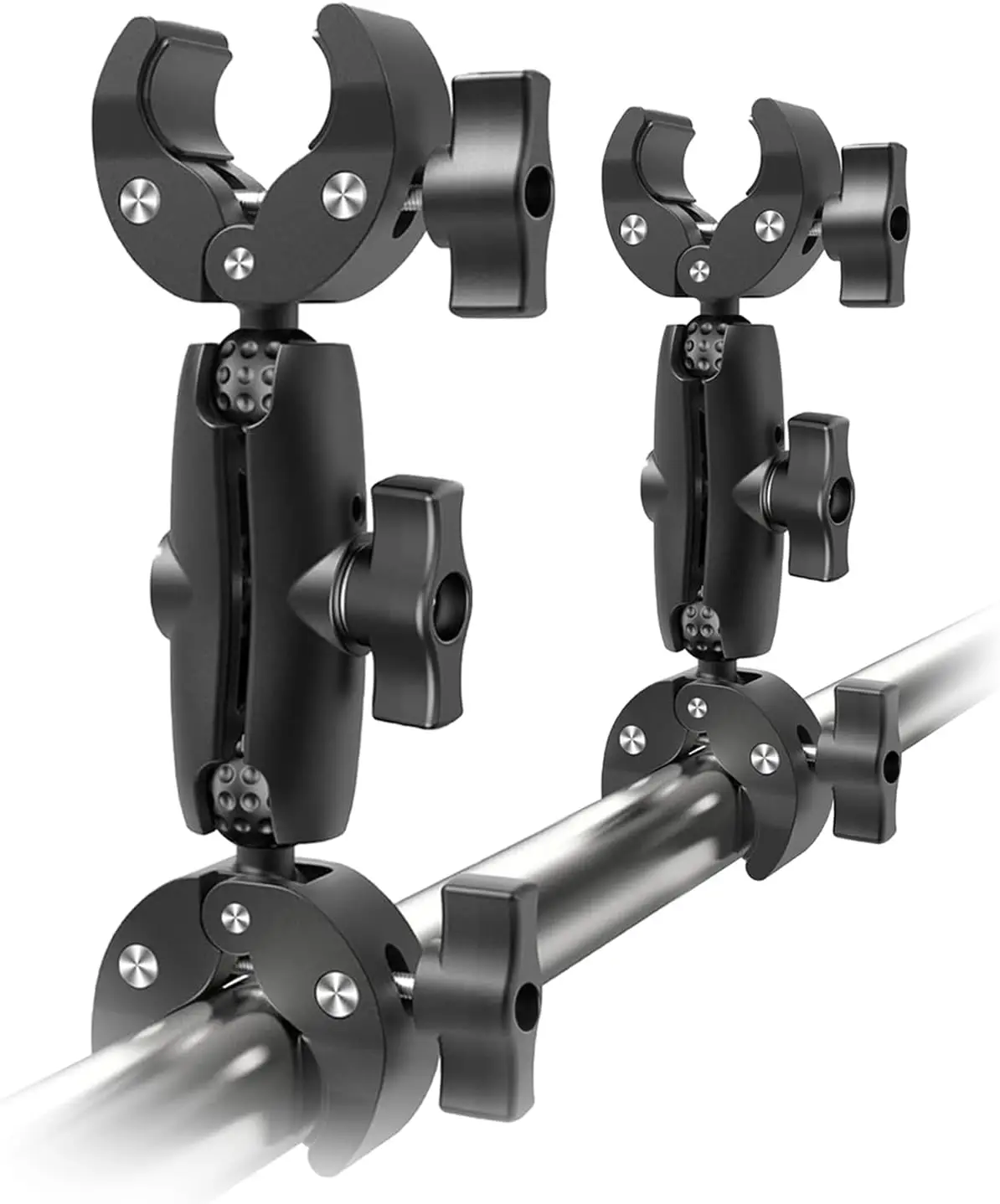 Dual Camera Clamp with Ball Head, 360° Rotating Mount for Light Stands & Tripods
Dual Camera Clamp with Ball Head, 360° Rotating Mount for Light Stands & Tripods