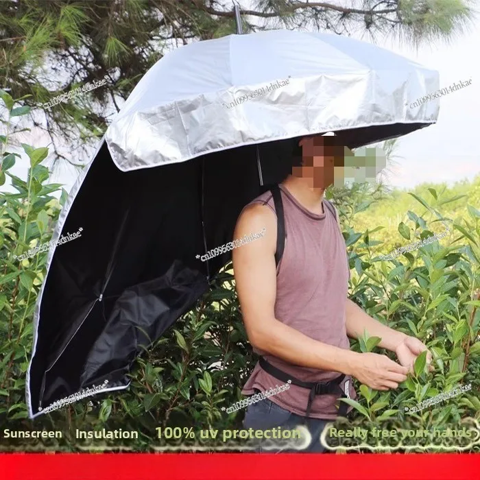 Back-type Tea-picking Umbrella Carry Parasol Ultra-light Head Hat Umbrella Outdoor Sunscreen Double-layer Vinyl Creative
Back-type Tea-picking Umbrella Carry Parasol Ultra-light Head Hat Umbrella Outdoor Sunscreen Double-layer Vinyl Creative